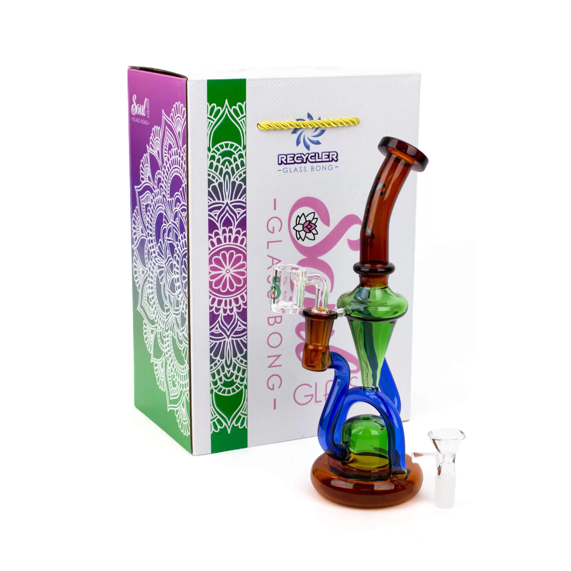 10" SOUL Glass 2-in-1 Recycler