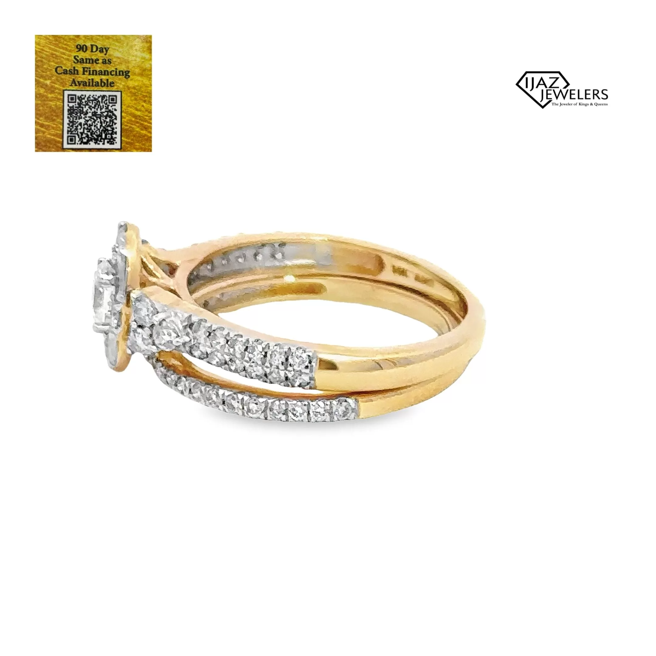 14K Gold 1.00 CTW Diamond Ladies Wedding Set