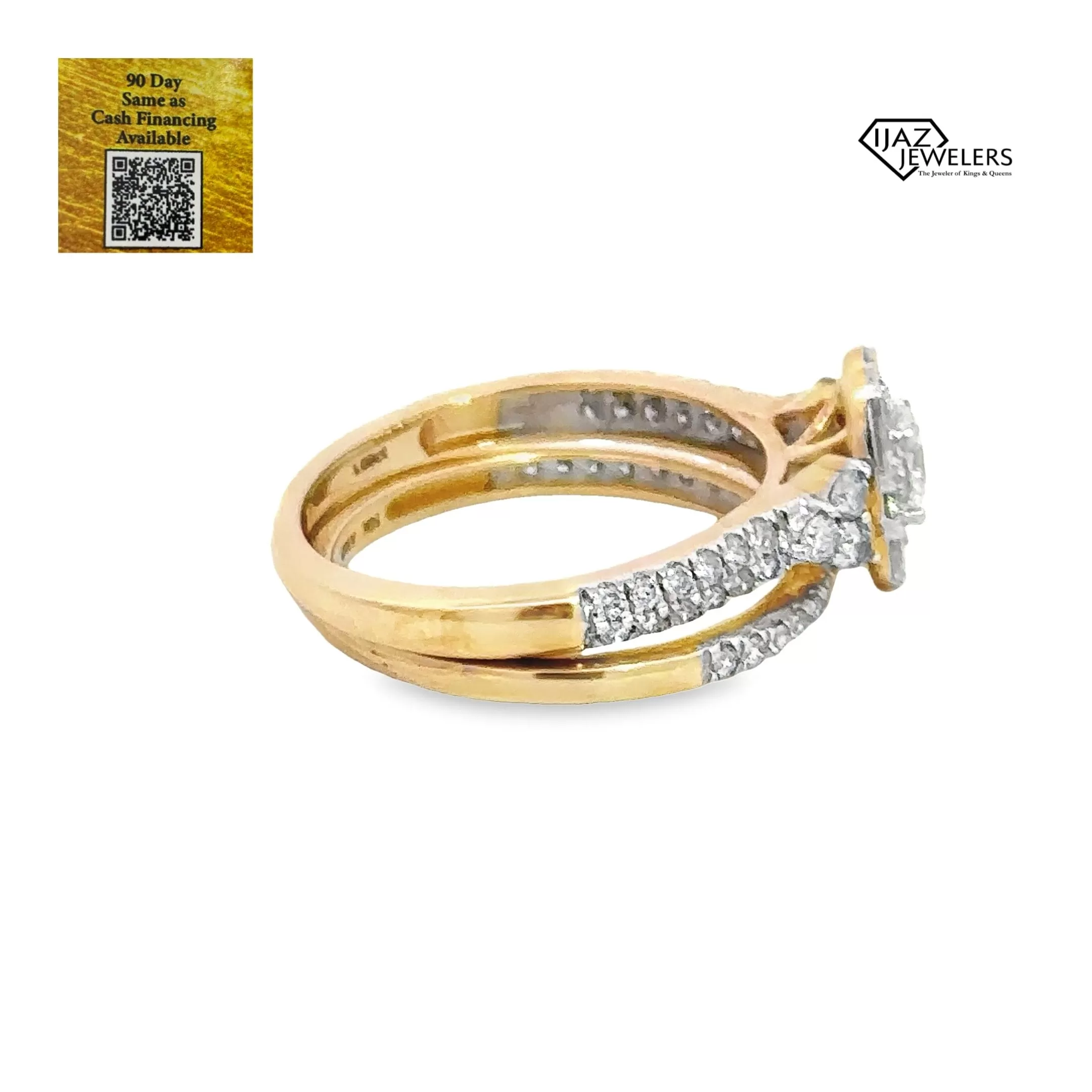 14K Gold 1.00 CTW Diamond Ladies Wedding Set