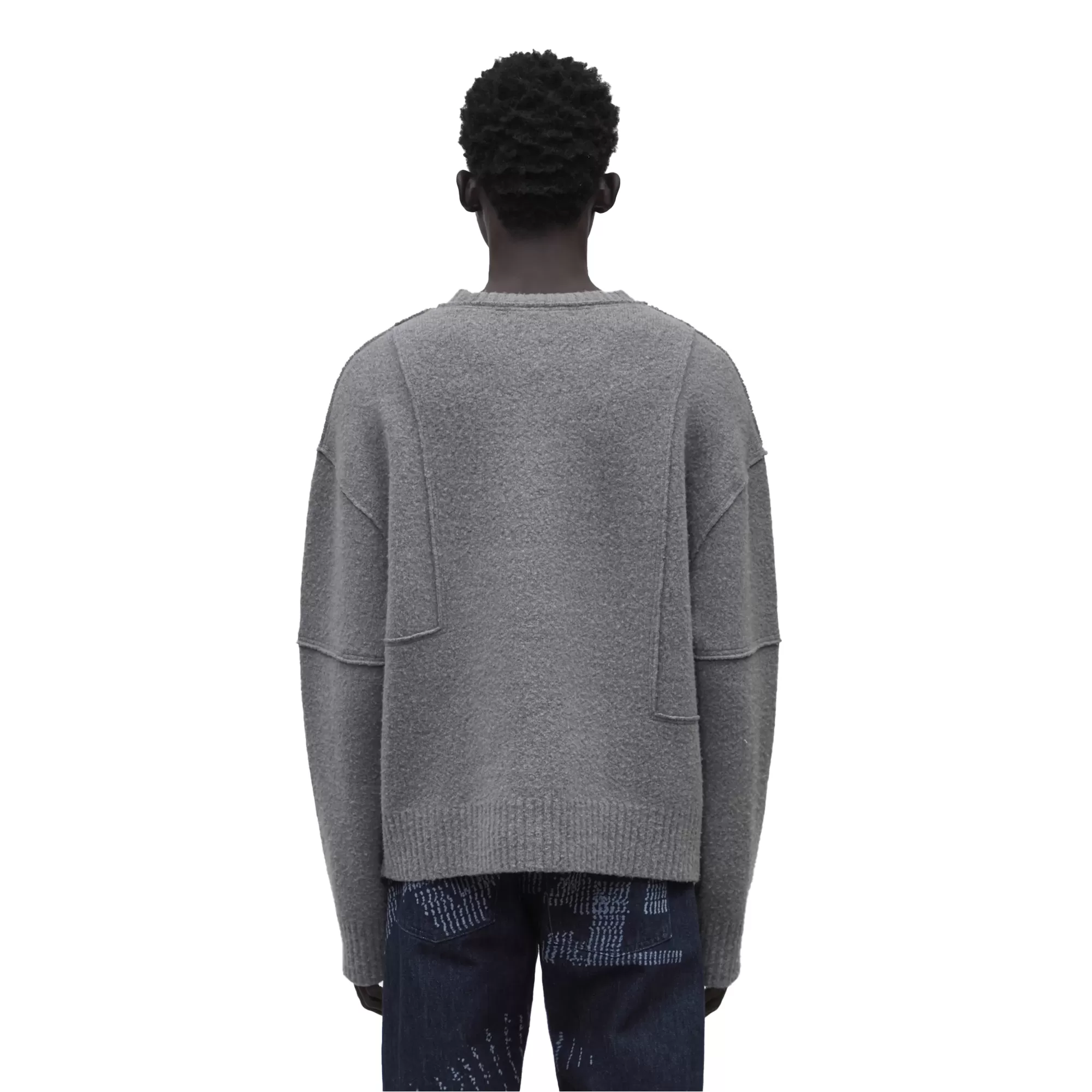 A-Cold-Wall Construct Knit Crewneck Grey Slate