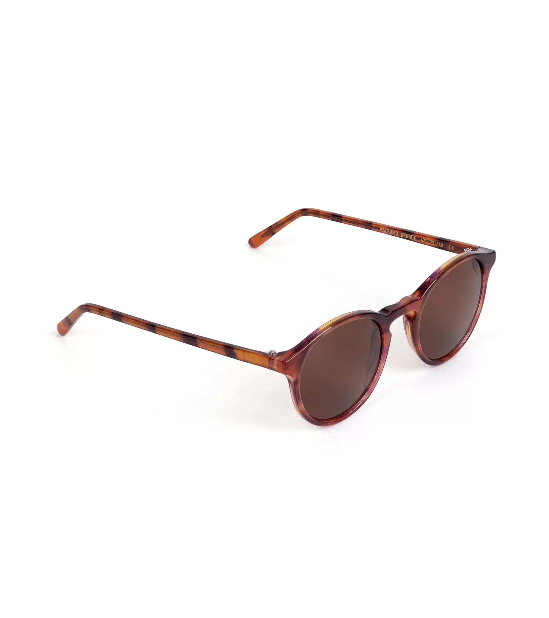 A Kind of Guise Palermo Grande Acetate Sunglasses: Firestone/Brown