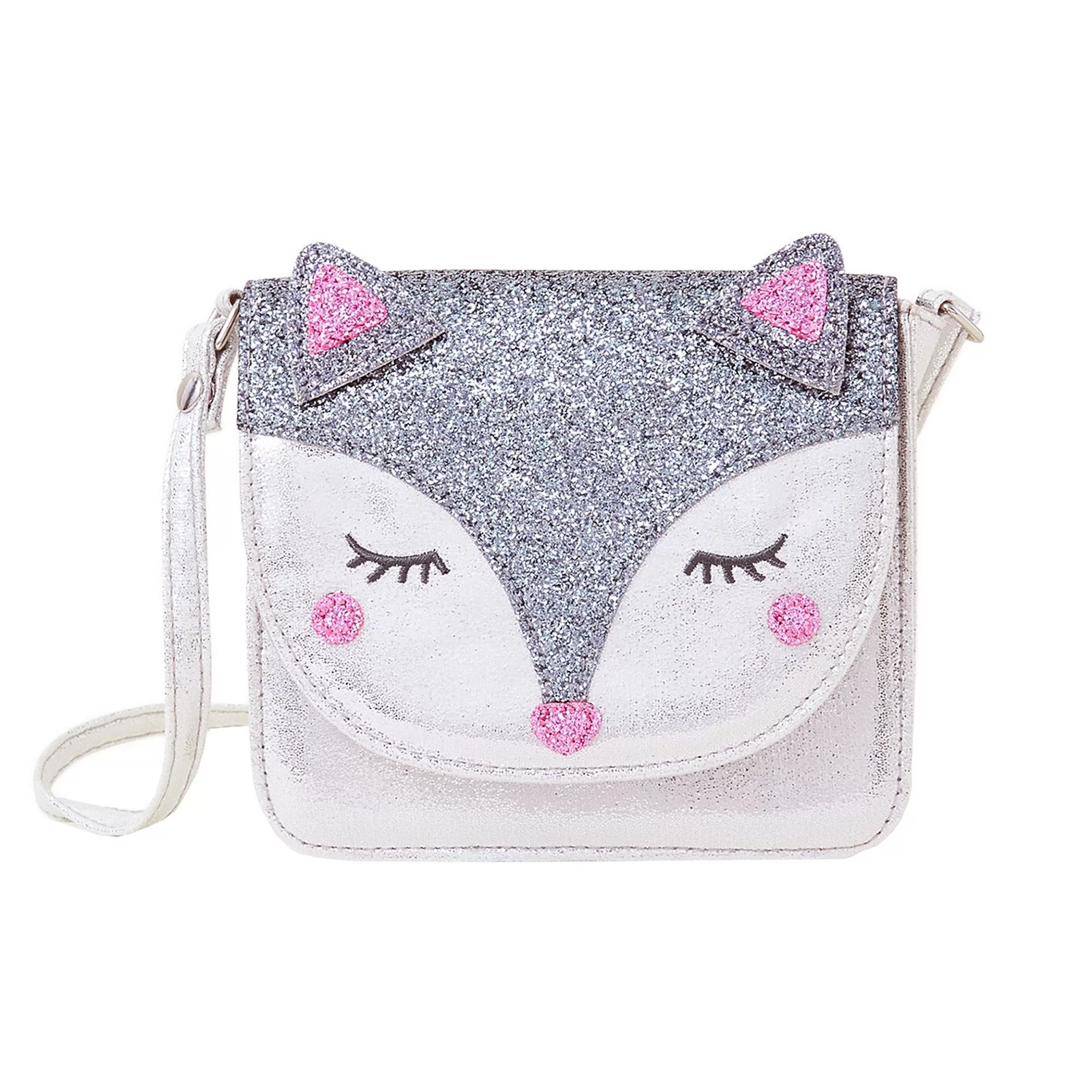 Accessorize London Girl's Sparkle Fox Cross-Body Bag