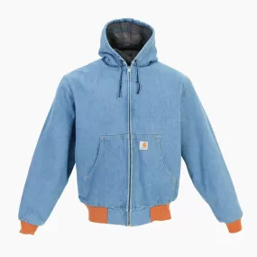 Active Hooded Jacket - Washed Denim