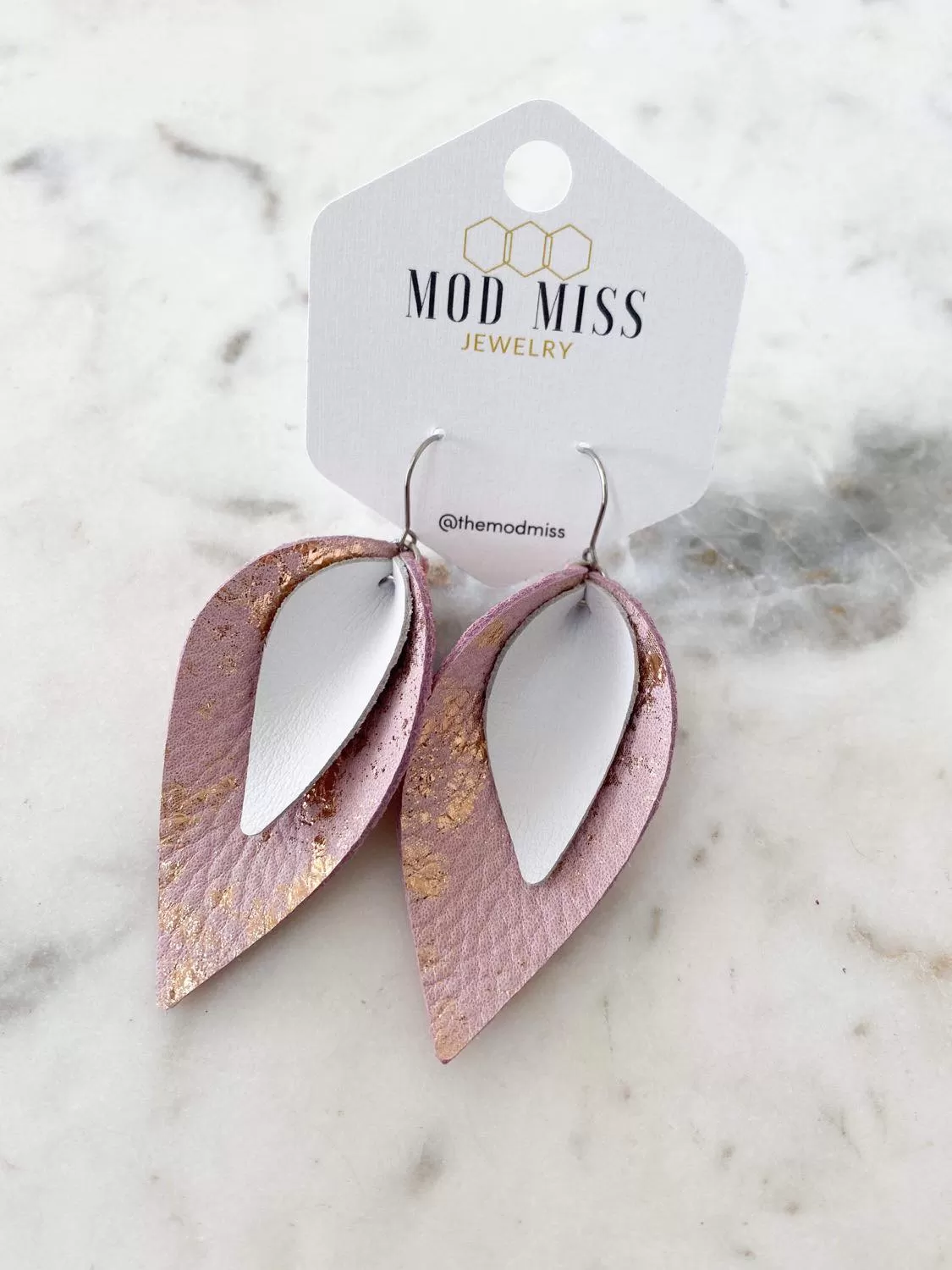 April 2021 {ASTER} Stacked Petal Earrings {Pre-Order:  Ships First Week of April/Please Order Separately/Orders Are NOT Split Up!}