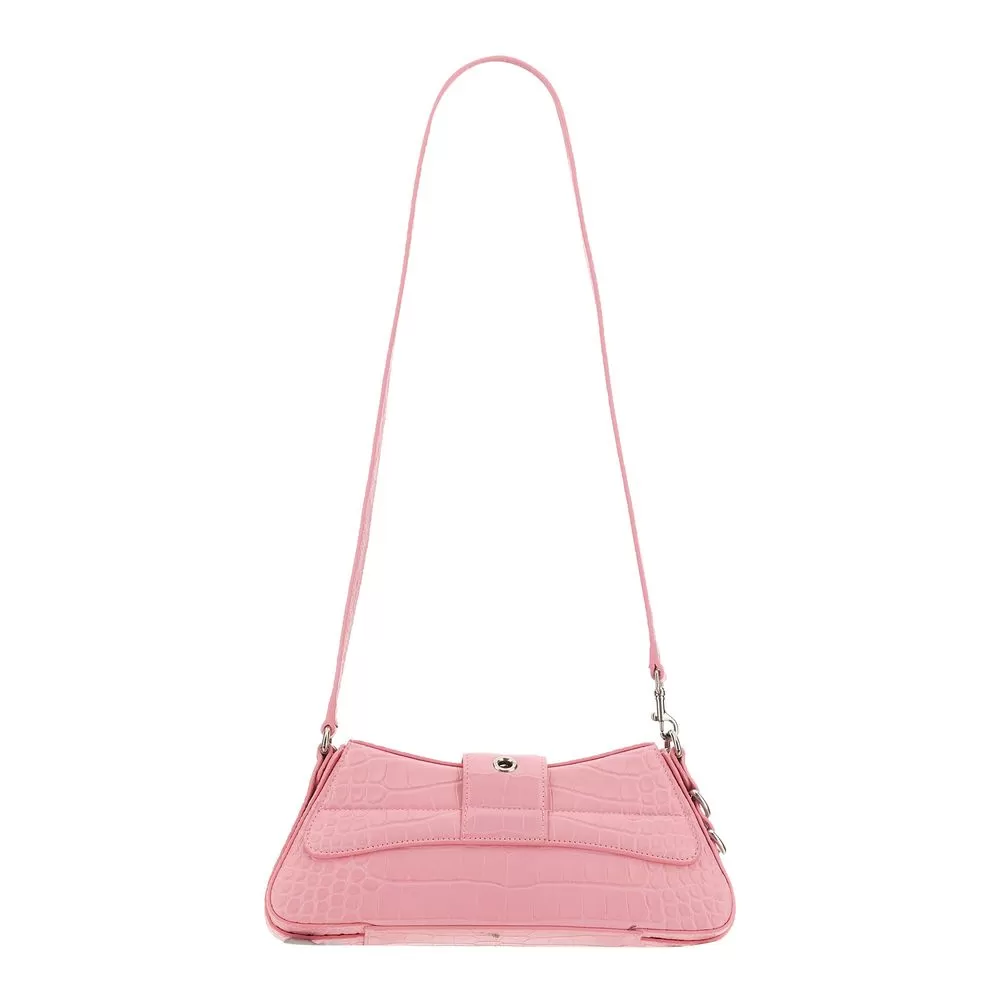 Balenciaga Soft Leather Flap Bag 'Pink'