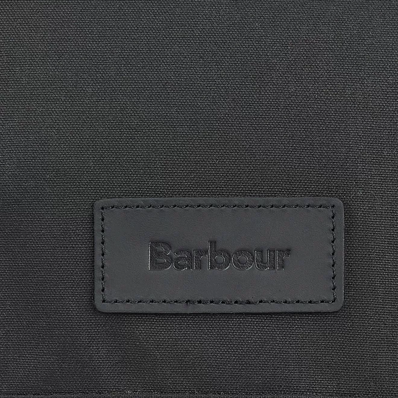 Barbour Essential Wax Messenger Bag Classic Black