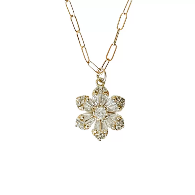 Bardot floral necklace