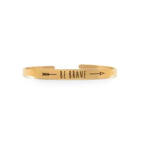 Be Brave Rose Gold Mantra Band