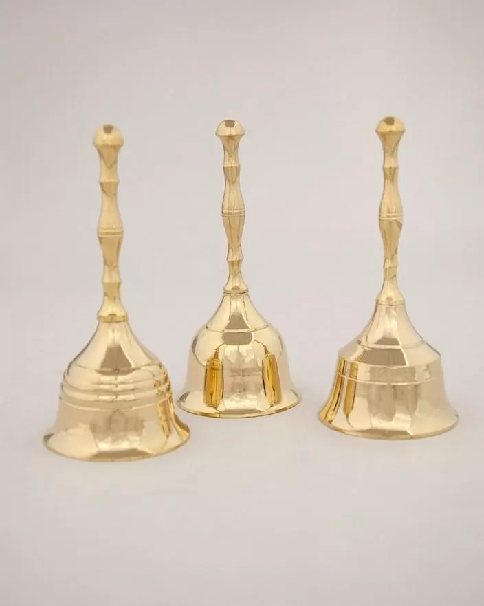 Bell, Brass Handle 5 tall