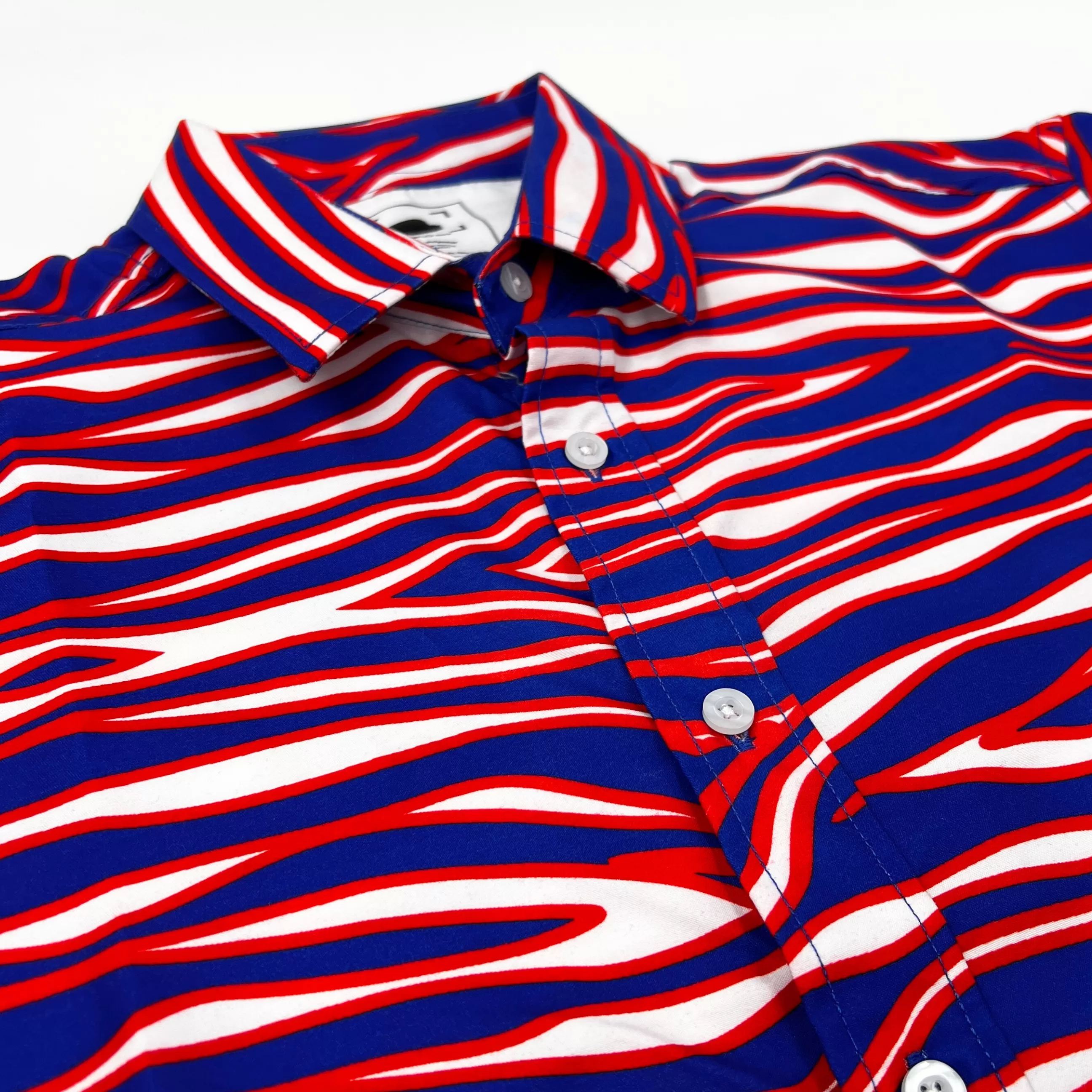 BFLO x Zubaz Button-Up Short Sleeve Shirt