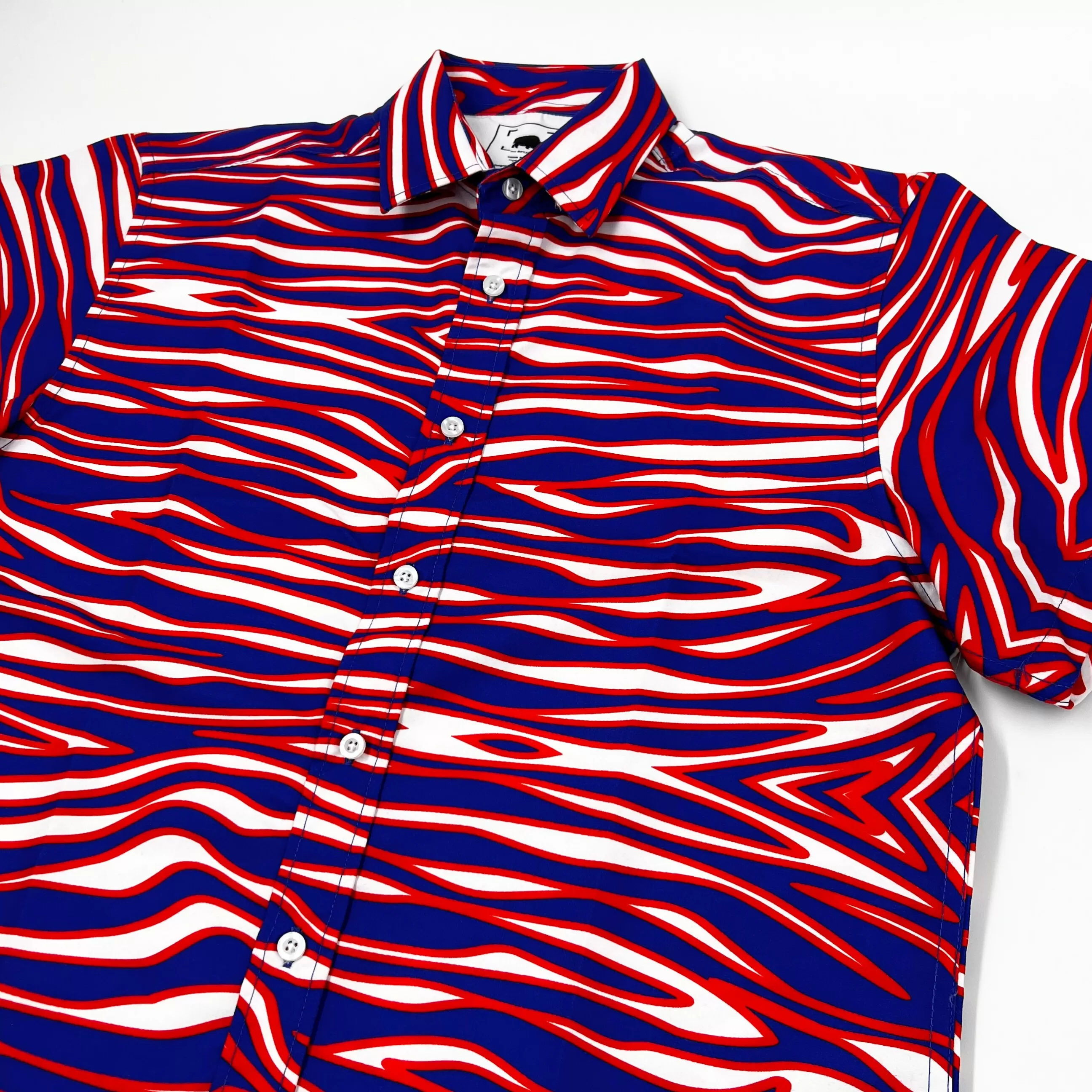 BFLO x Zubaz Button-Up Short Sleeve Shirt