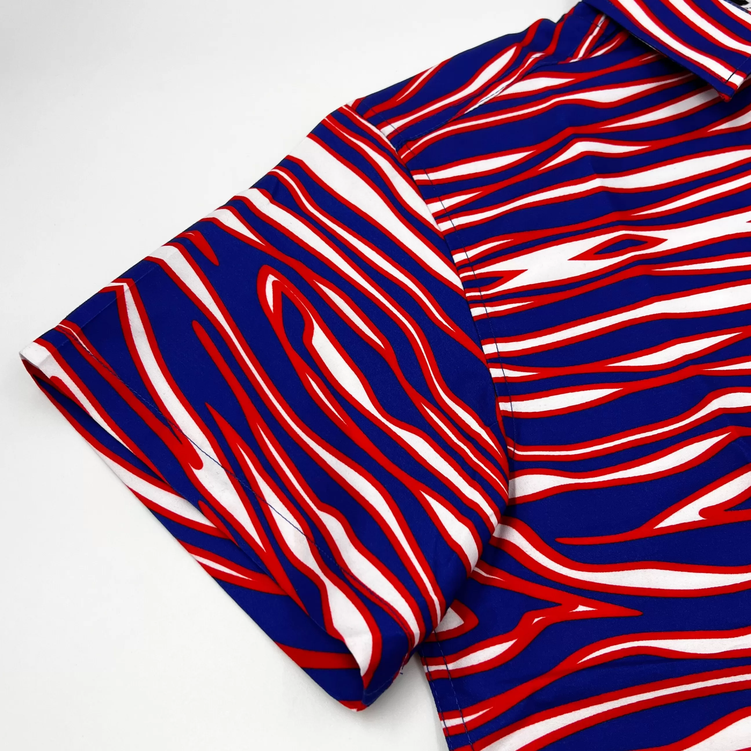 BFLO x Zubaz Button-Up Short Sleeve Shirt