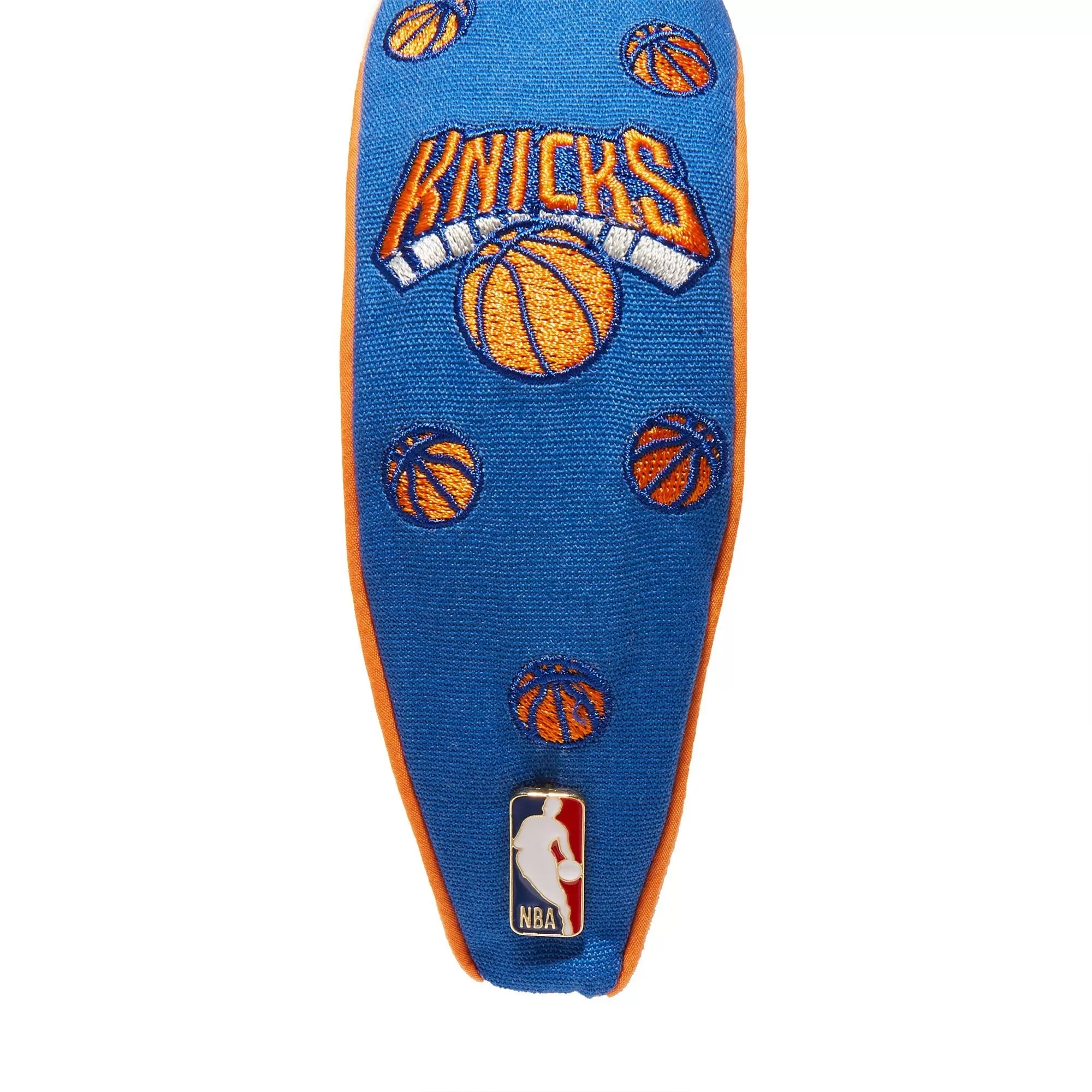 BLUE NEW YORK KNICKS EMBROIDERED KNOTTED HEADBAND