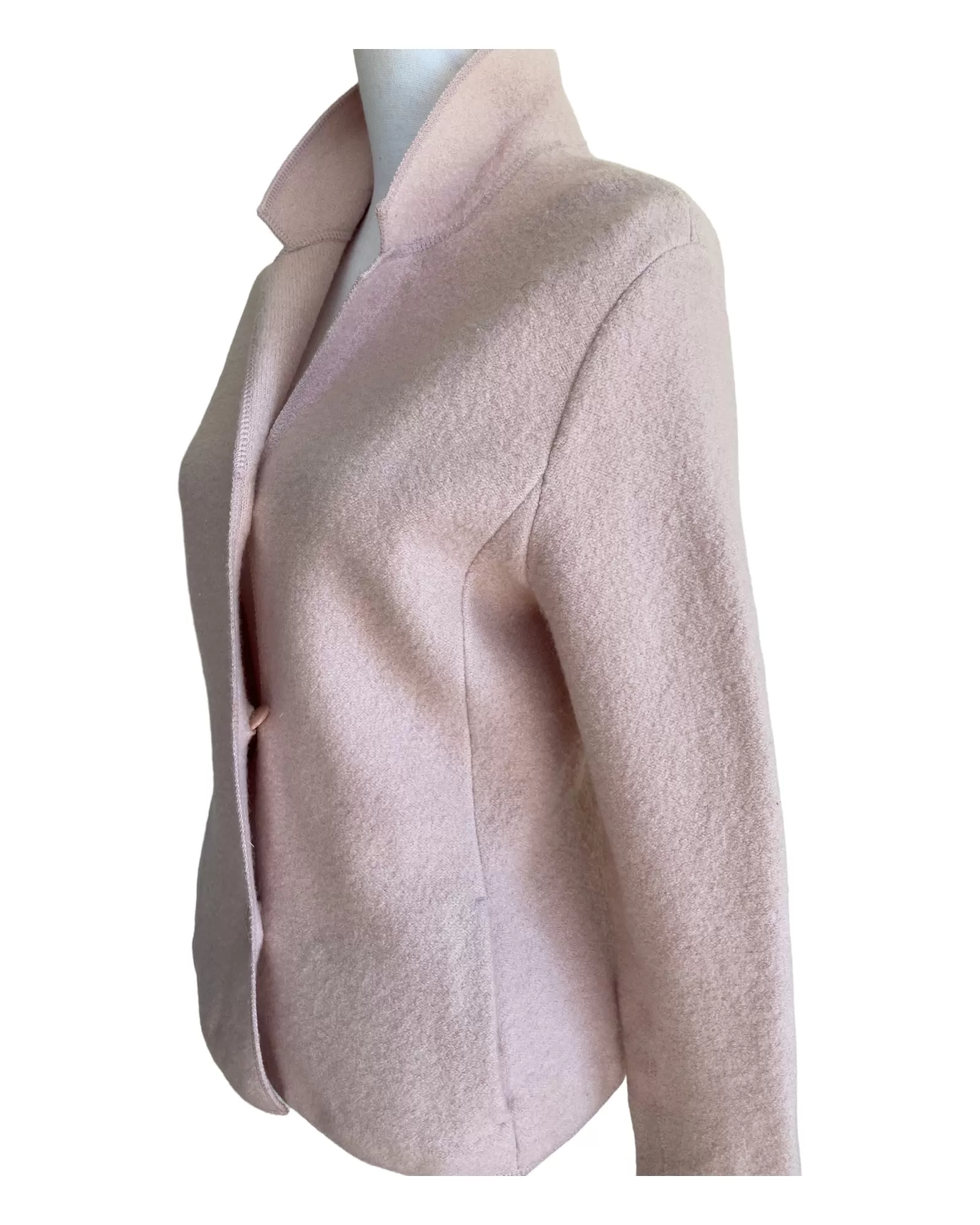 Blush Boiled Wool Jacket, M