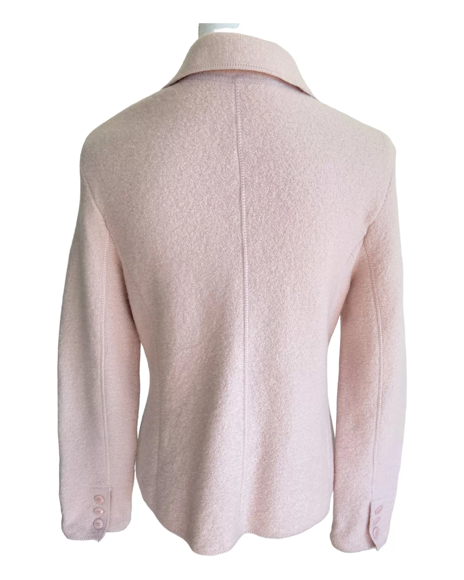 Blush Boiled Wool Jacket, M