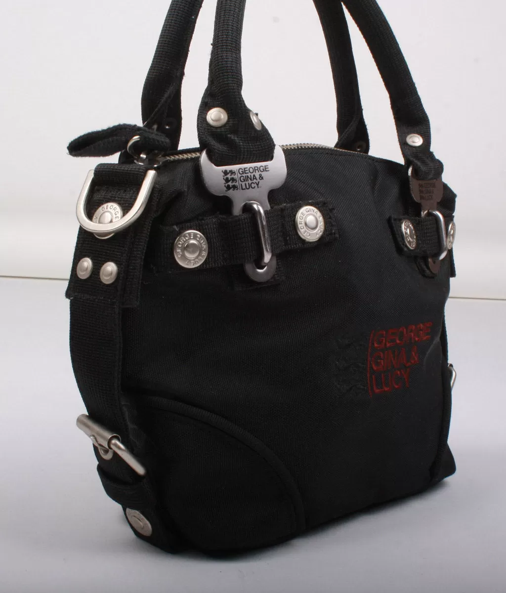 BOLSO MINI DE MANO NEGRO de GEORGE GINA & LUCY