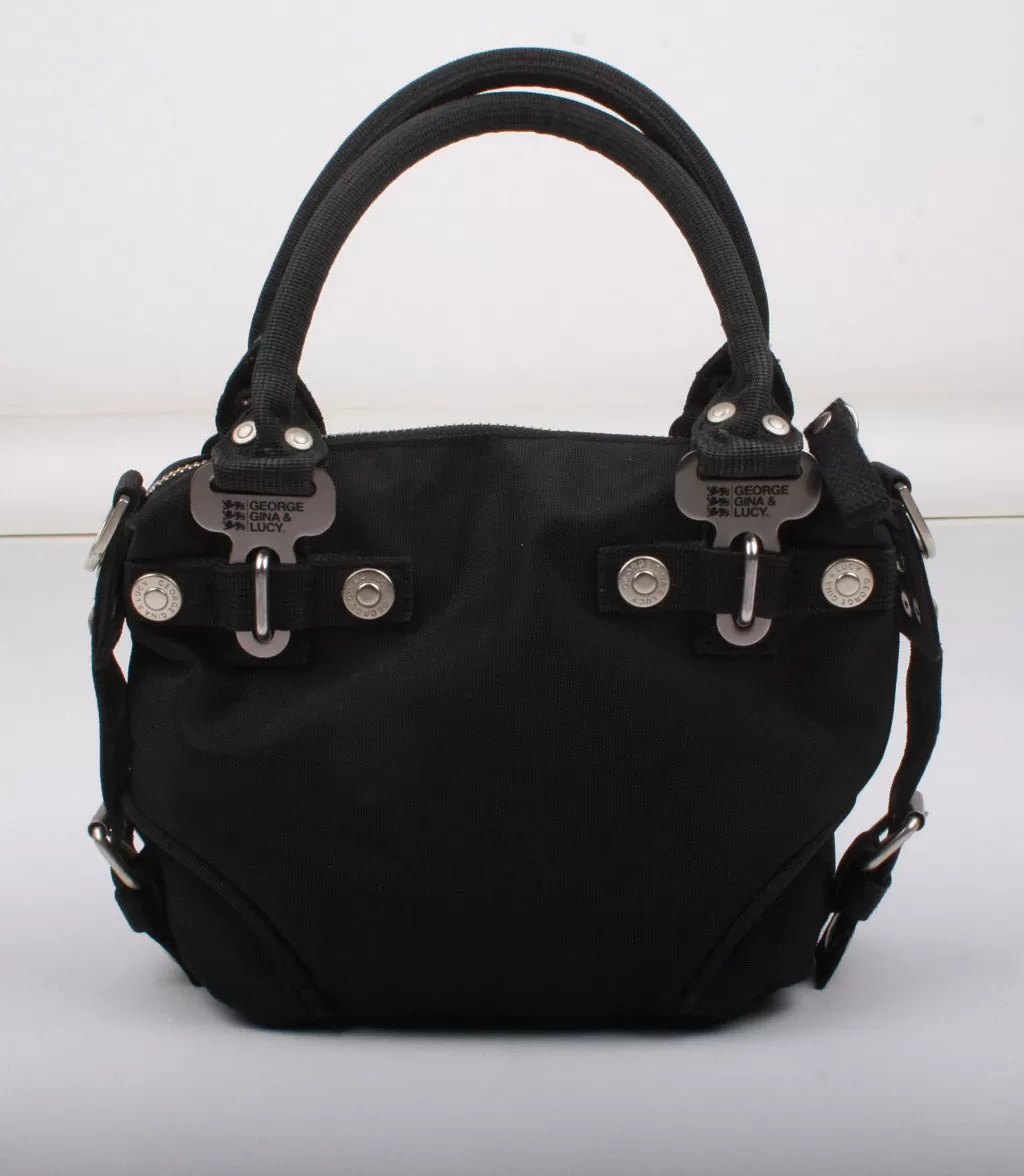 BOLSO MINI DE MANO NEGRO de GEORGE GINA & LUCY