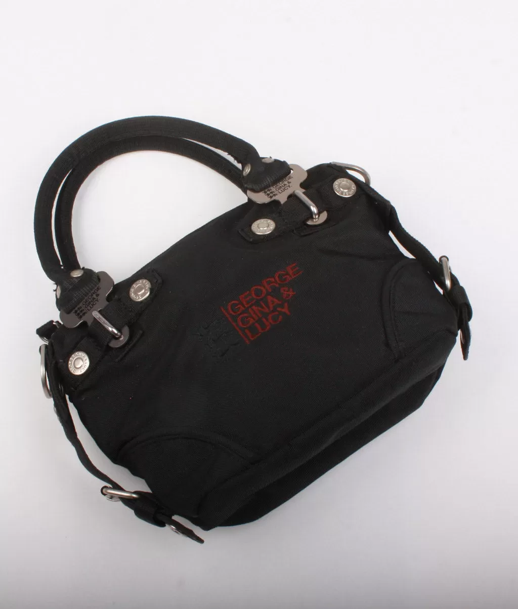 BOLSO MINI DE MANO NEGRO de GEORGE GINA & LUCY