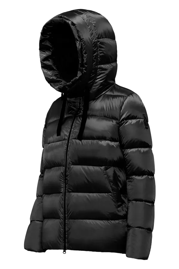 Bomboogie women's short down jacket with hood Rome GW6012TDLC3 black