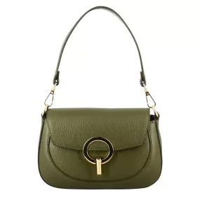 Borsa a mano Grace da donna in pelle colore verde