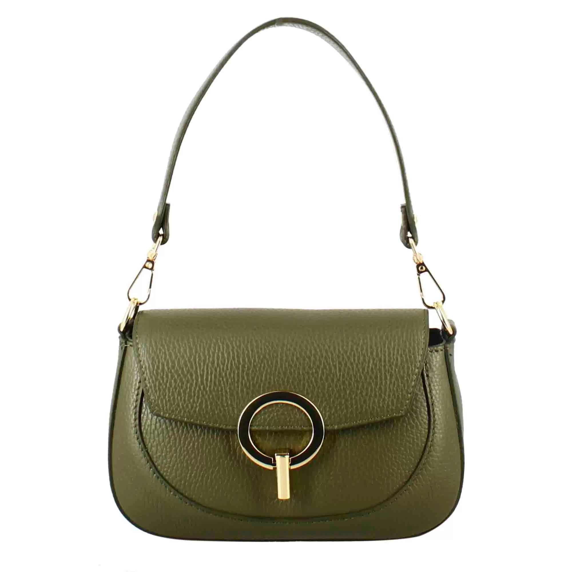 Borsa a mano Grace da donna in pelle colore verde