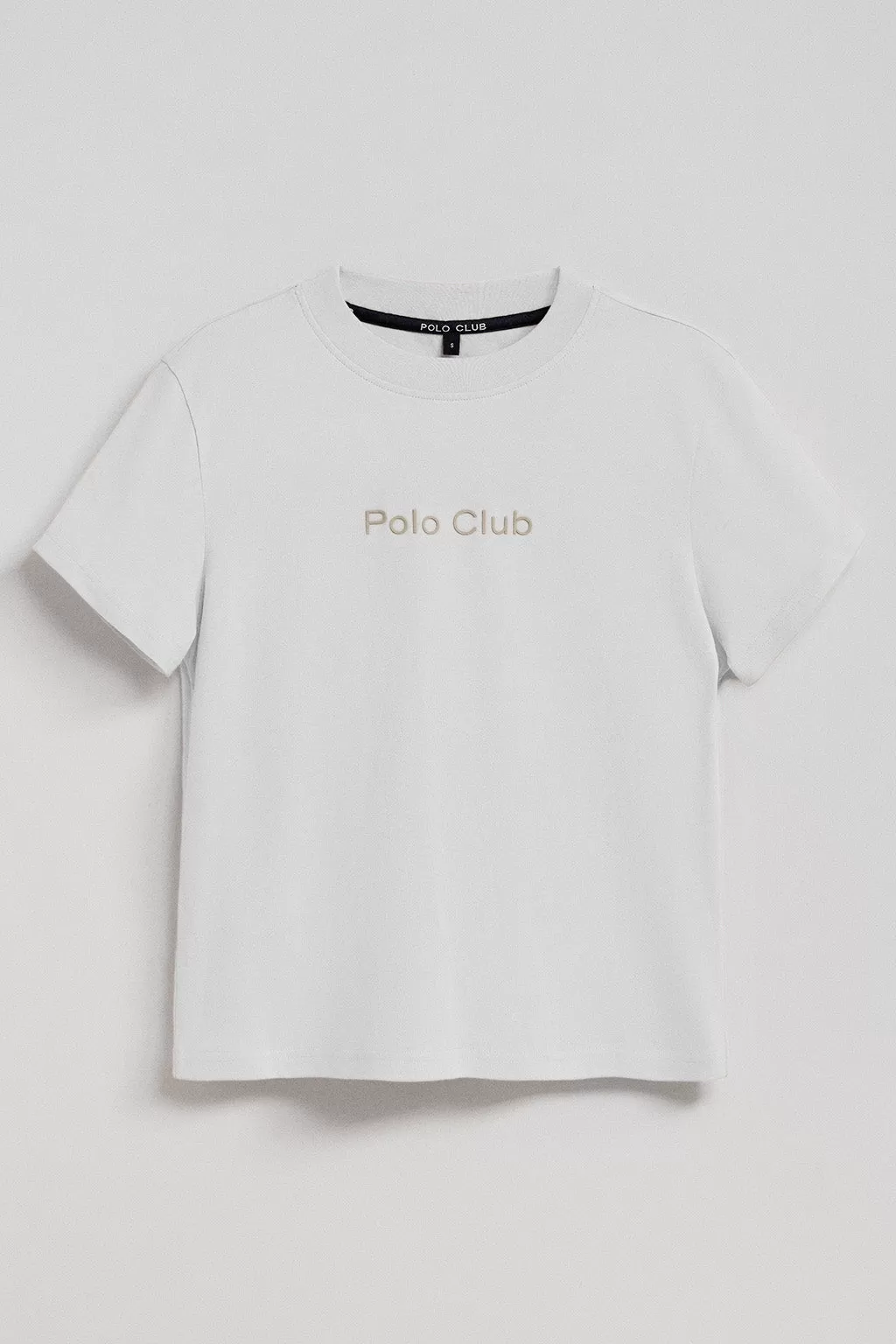 Camiseta Tori boxy fit blanca de acabado peach effect con logo Minimal Combo Polo Club