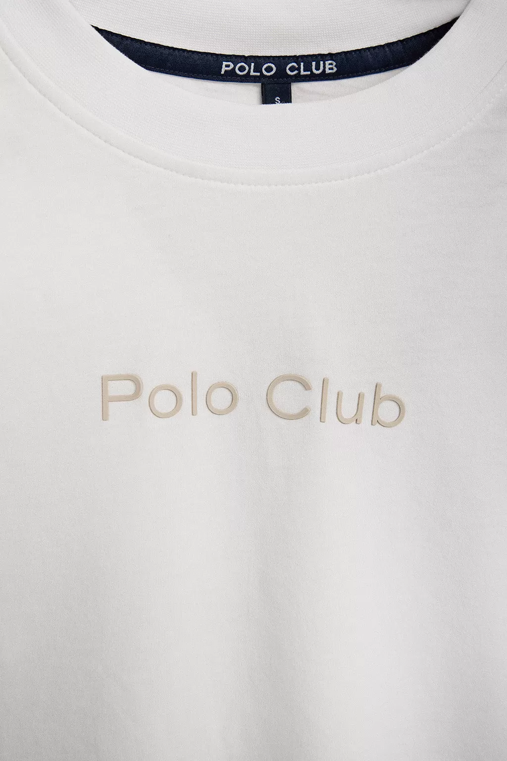 Camiseta Tori boxy fit blanca de acabado peach effect con logo Minimal Combo Polo Club