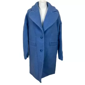 Carven Cornflower Wool Coat XS