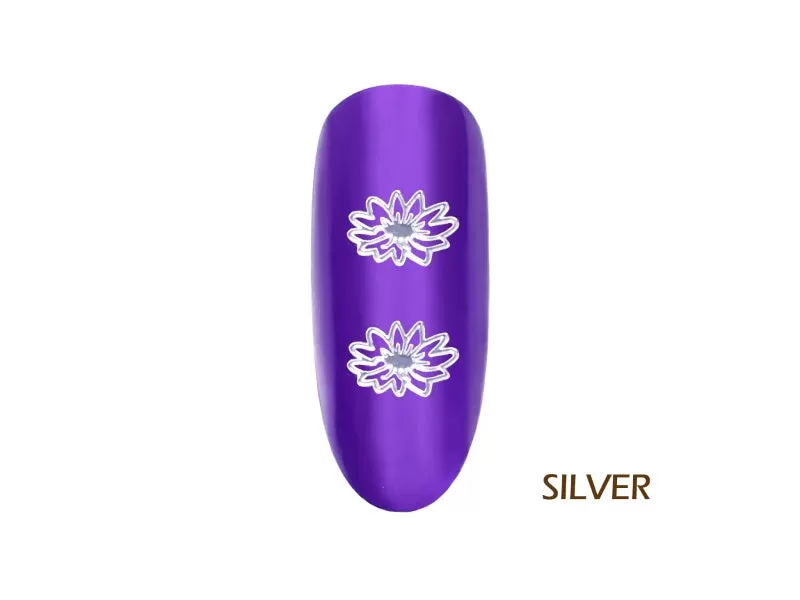 Chamomile Ultra Thin Nail Art Metal Decoration - 25 pcs