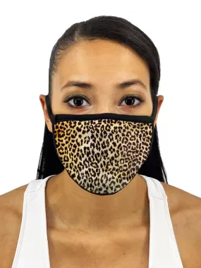 Cheetah Face Mask Filter With Pocket