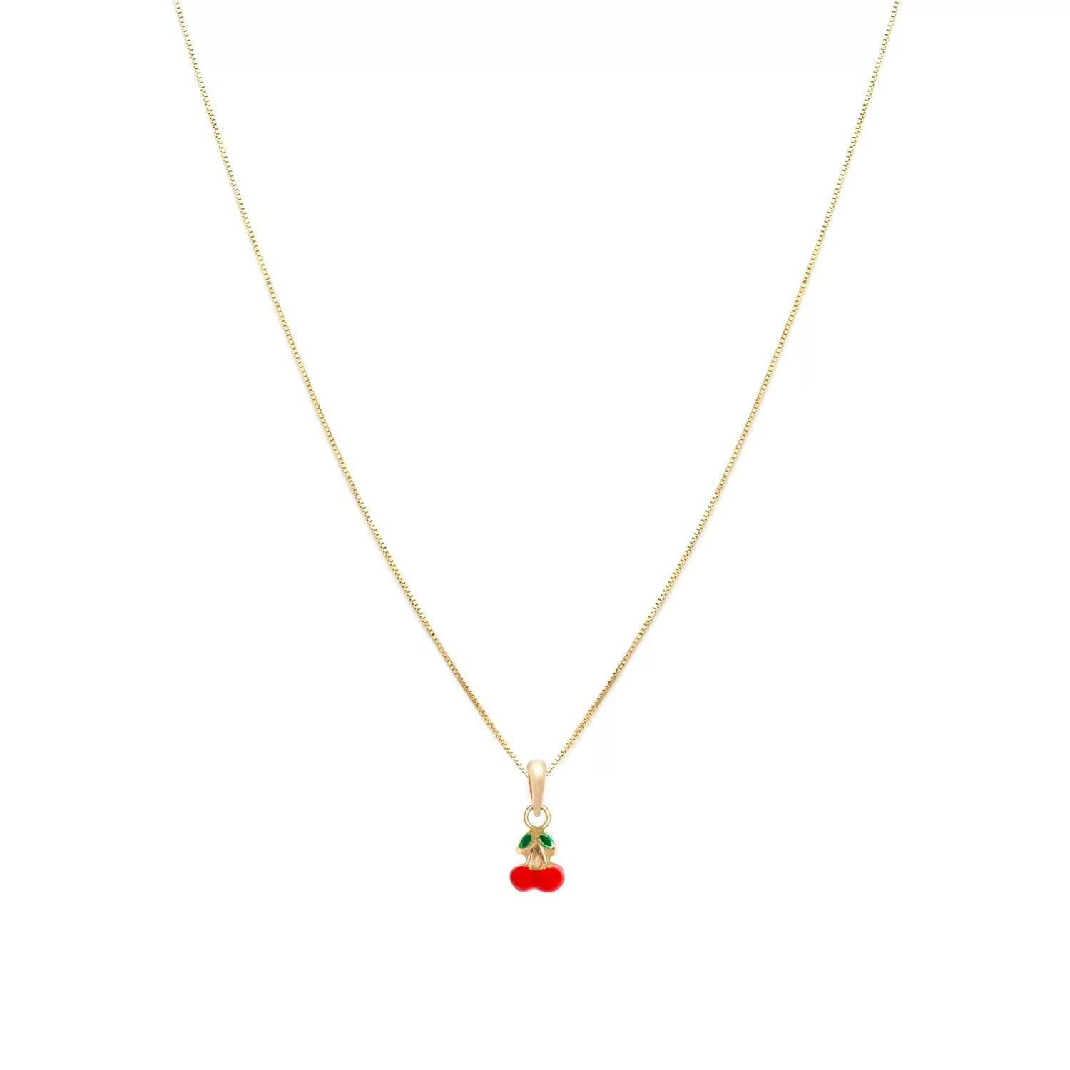 Cherry Necklace | 14k Gold