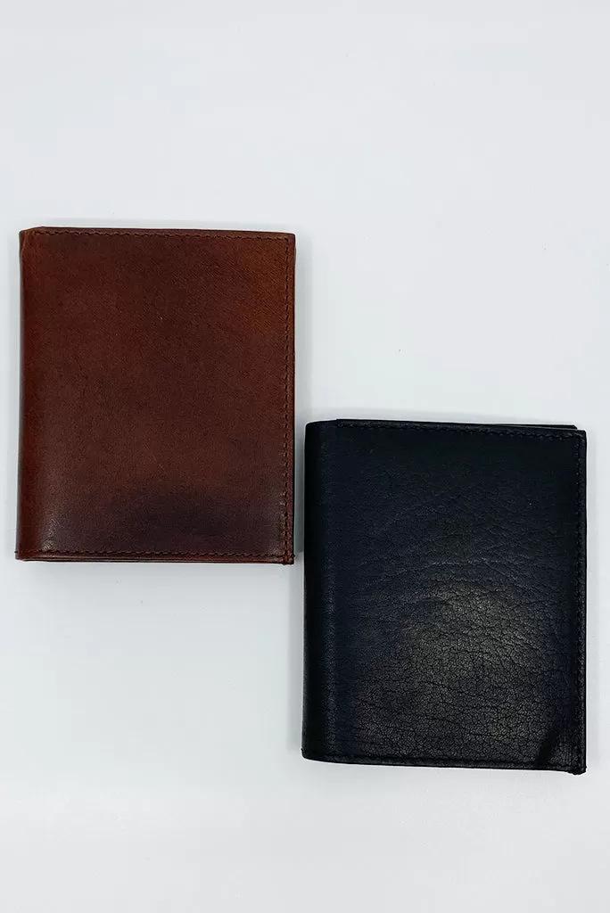 CNP HAWK SLIM WALLET, BLACK OR COGNAC