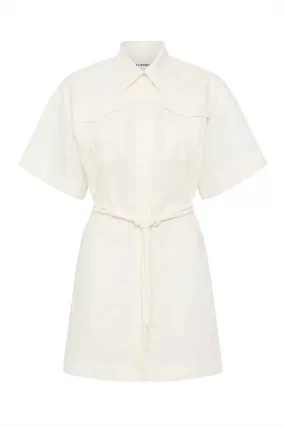 COBIE UTILITY DRESS-PEARL