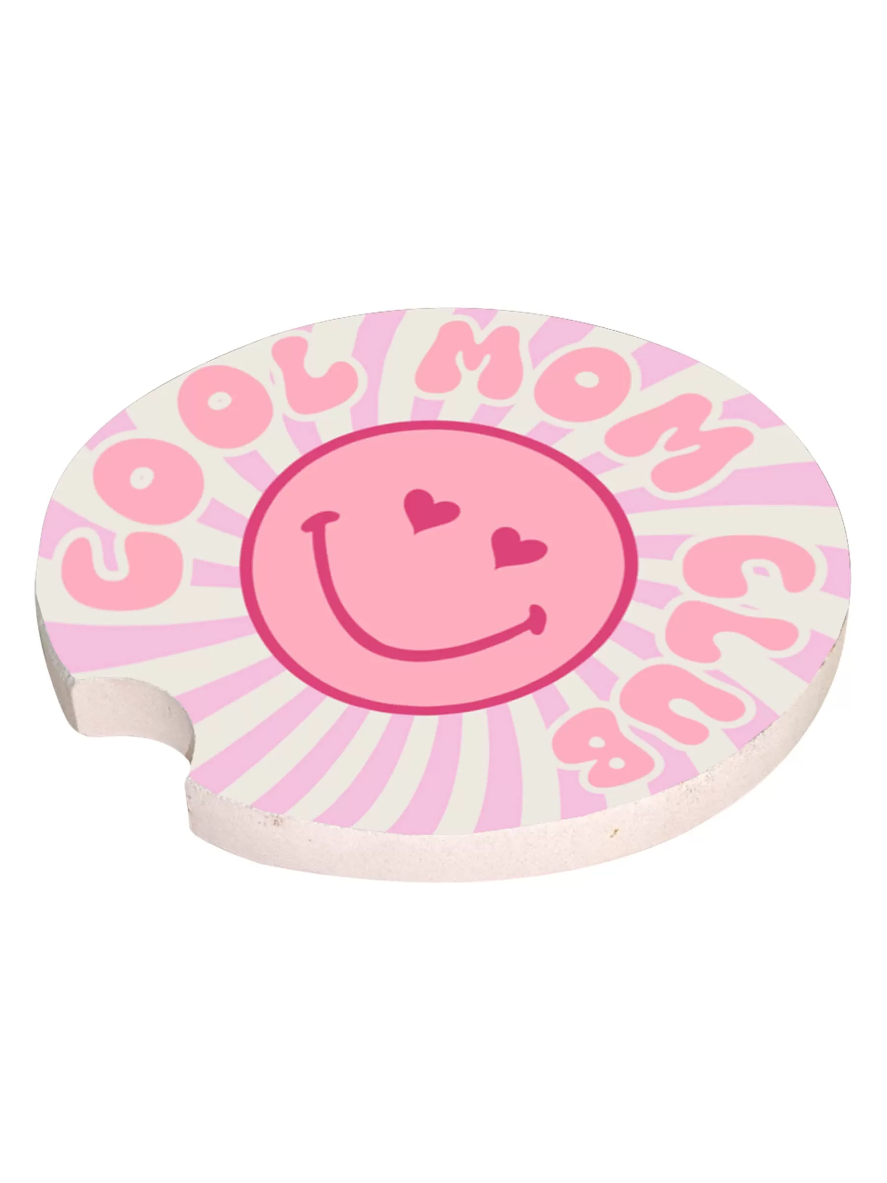 Cool Mom Club Simply Southern Ceramic Car Coasters Set a?? Trendy Designs for Stylish Travel