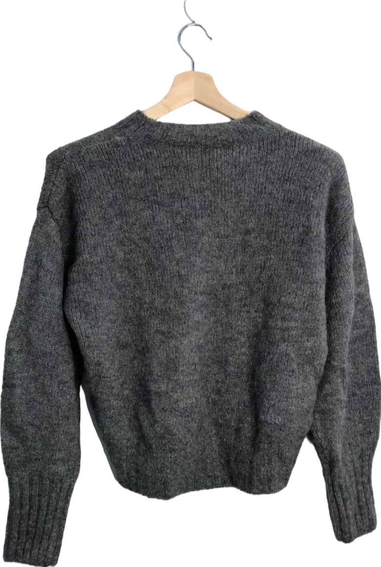 COS Grey Wool-Alpaca Blend Sweater UK S