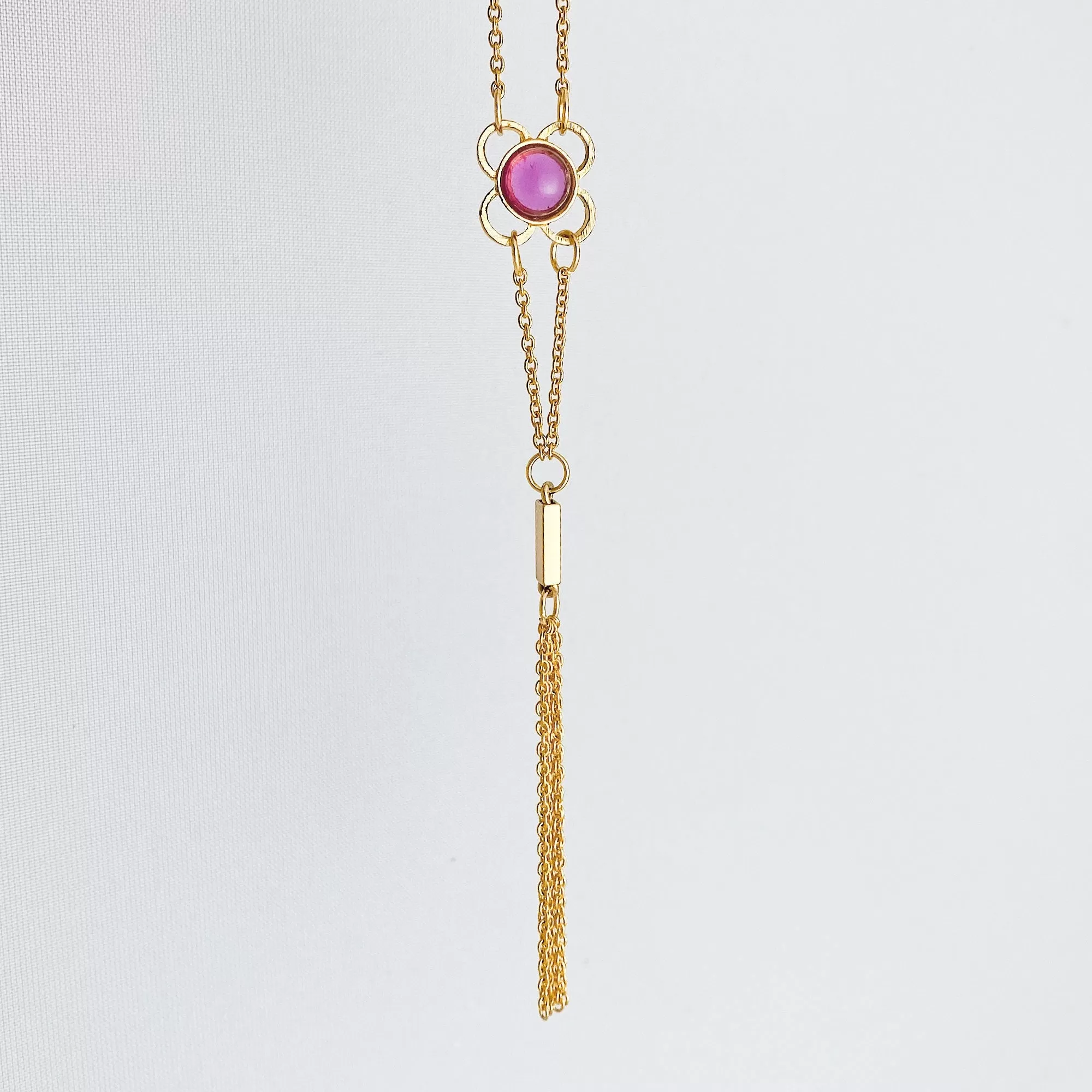 DAWSON gold tassel necklace