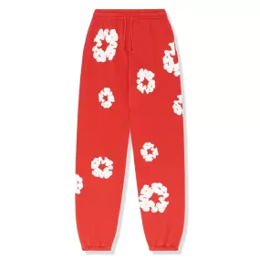 Denim Tears The Cotton Wreath Red Sweatpants