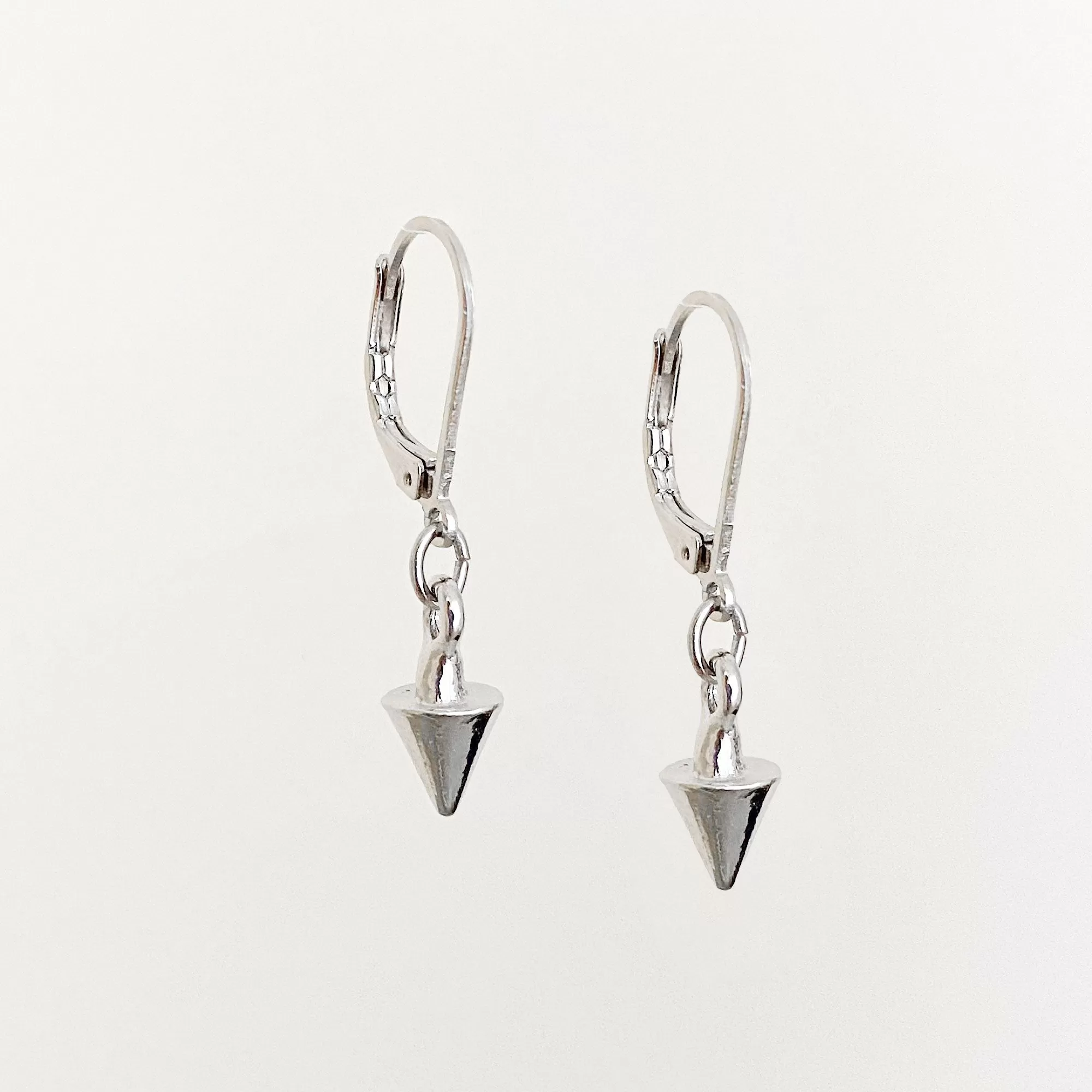 ERIS silver spike earrings