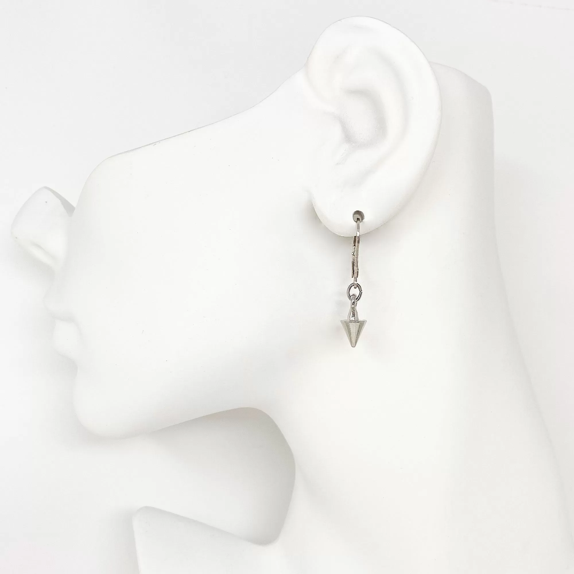 ERIS silver spike earrings