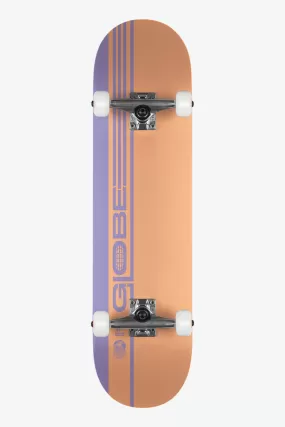 G0 Strype Hard - Dusty Orange/Lavender - 7.75 Complete Skateboard