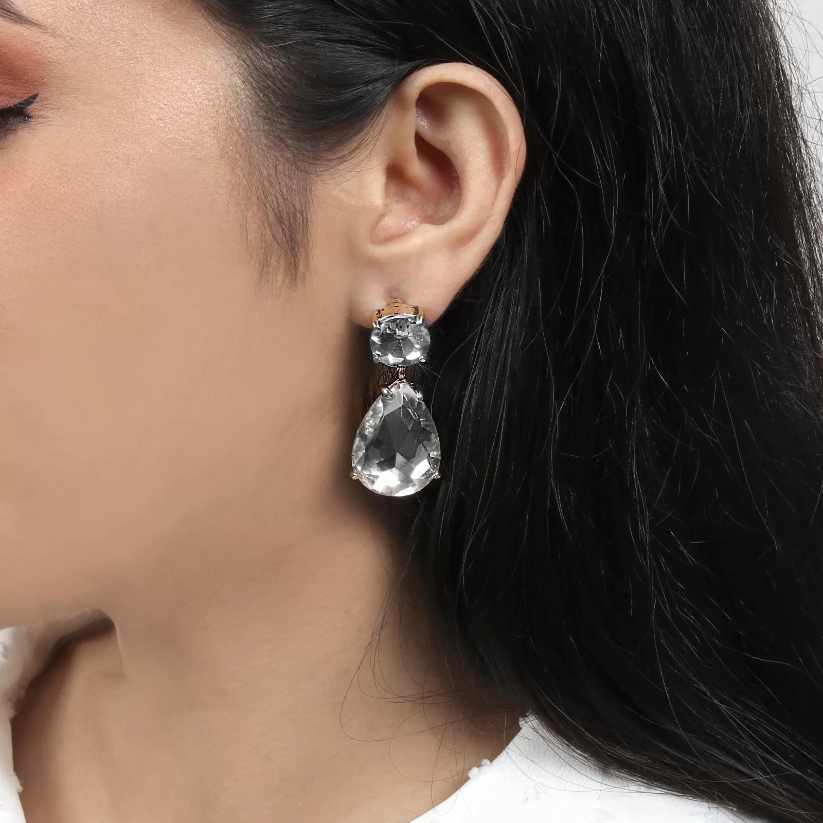 Glam Up Crystal Drop Earrings