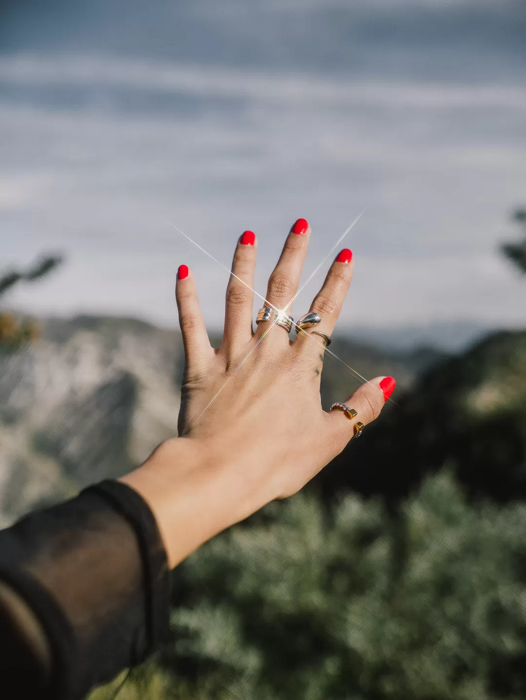 Gold Cubed Ring (Two-Tone)