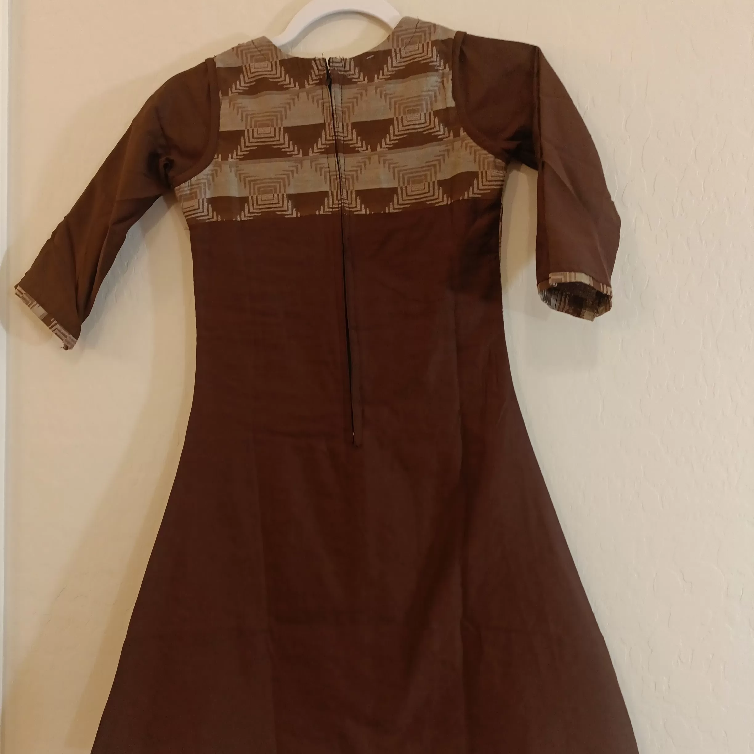 Gorgeous Brown Color Short Kurti For Girls