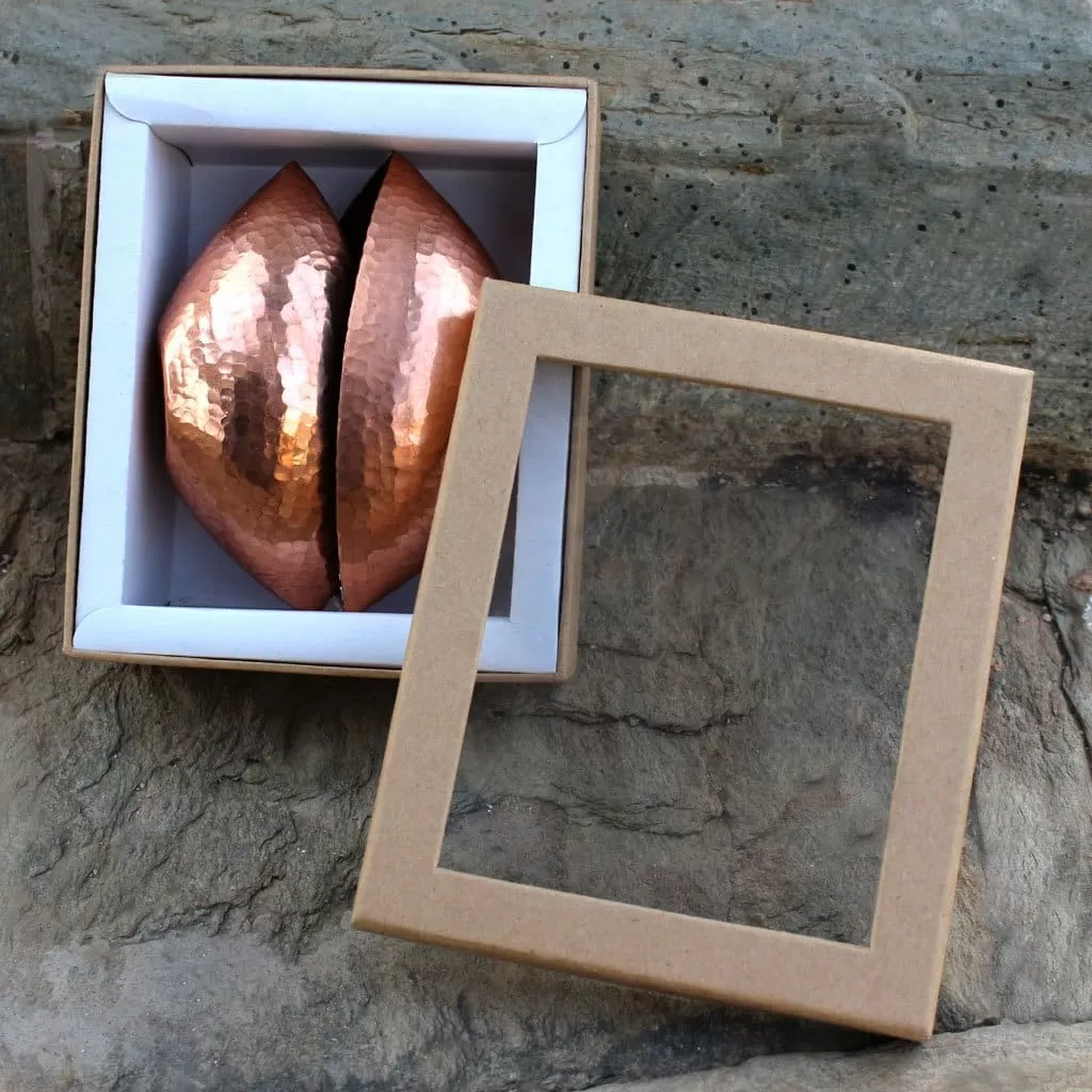 Handmade Copper T-Light, Trinetra Tea Light Holder, Pure Copper Votive Holder