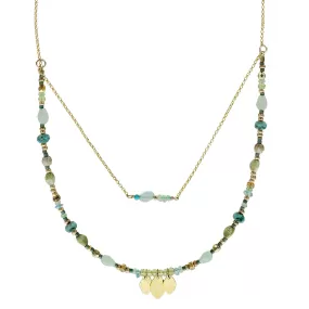 Holly Yashi Shades Of The Sea Double Layer Necklace