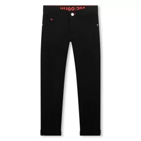 HUGO Boys Black Pants_G24143-Z11