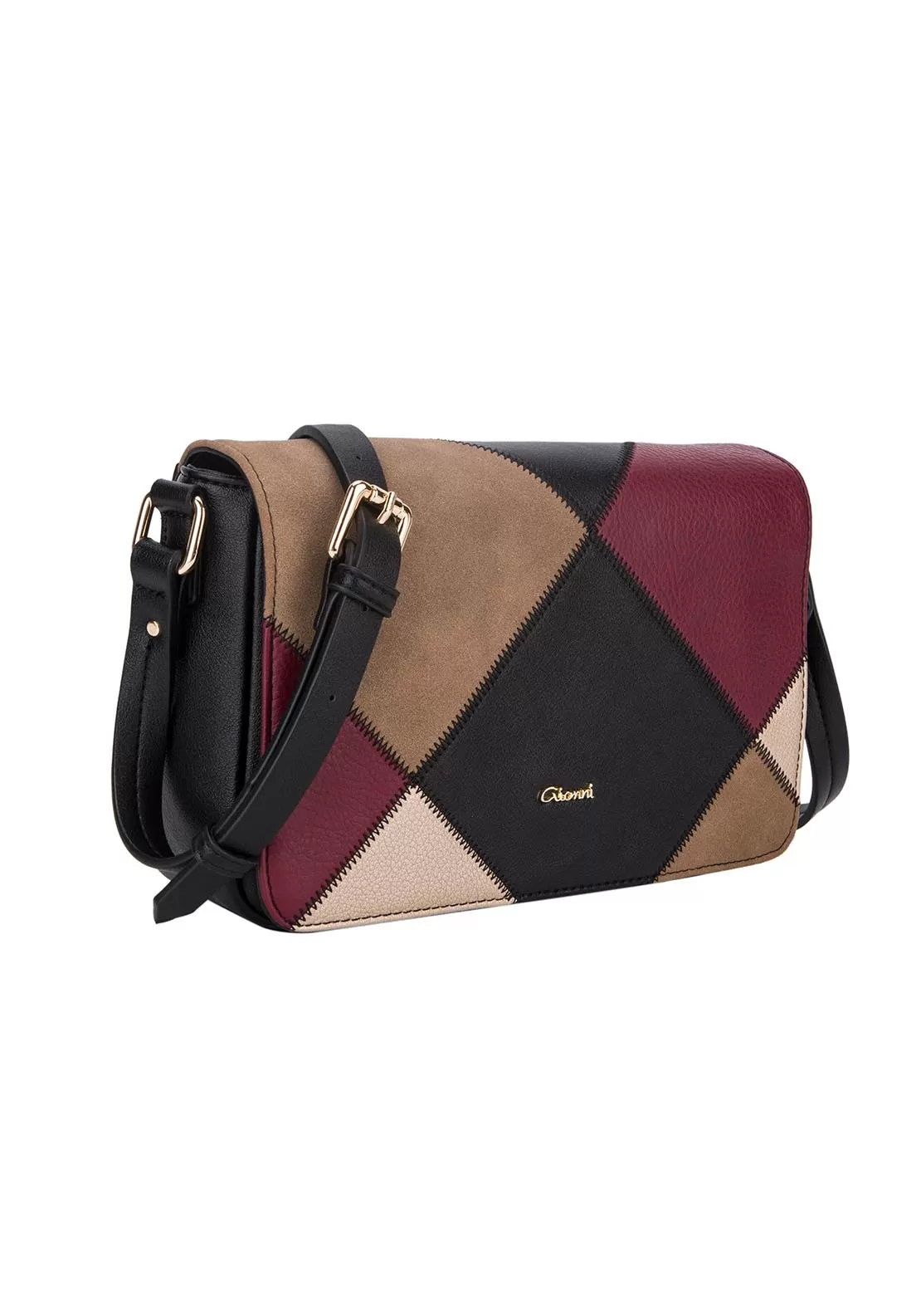 Indus Colour Patch Flapover Bag