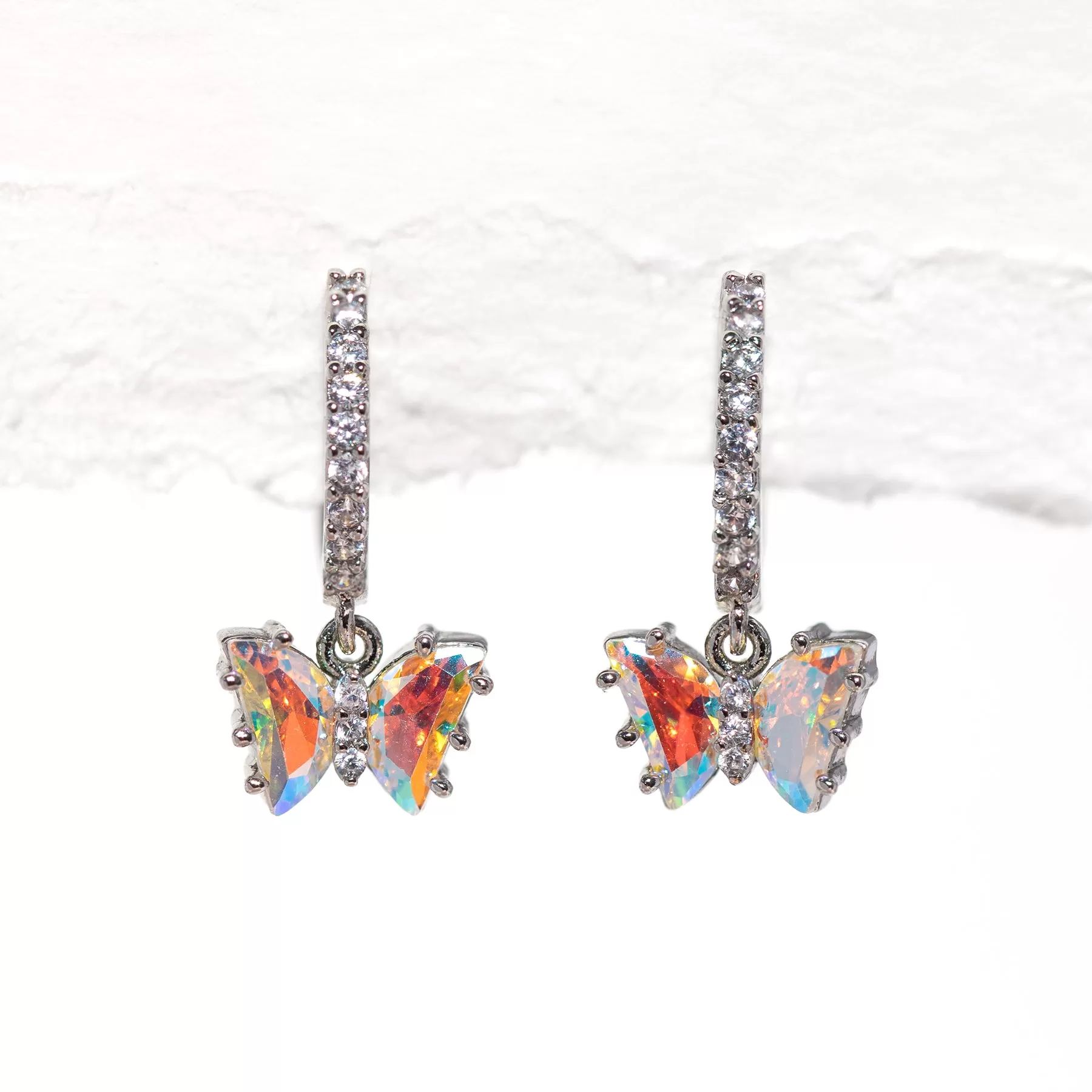 Iridescent Flutter Love Hoops