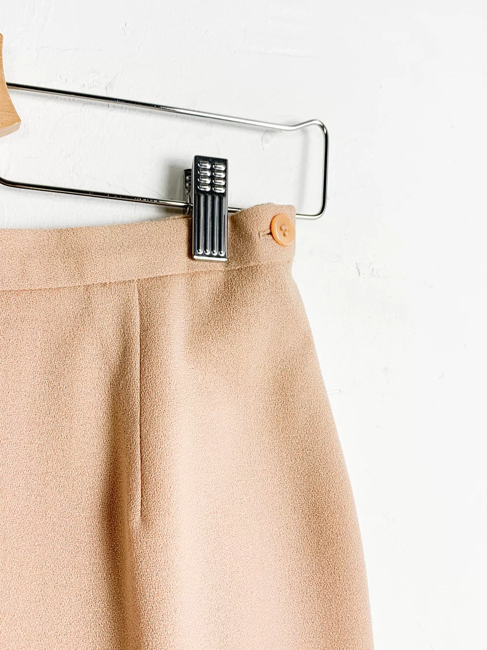 JNY Pale Pink Wool Mini Skirt