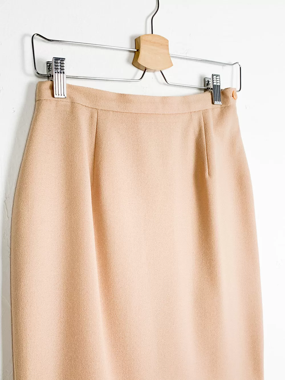 JNY Pale Pink Wool Mini Skirt